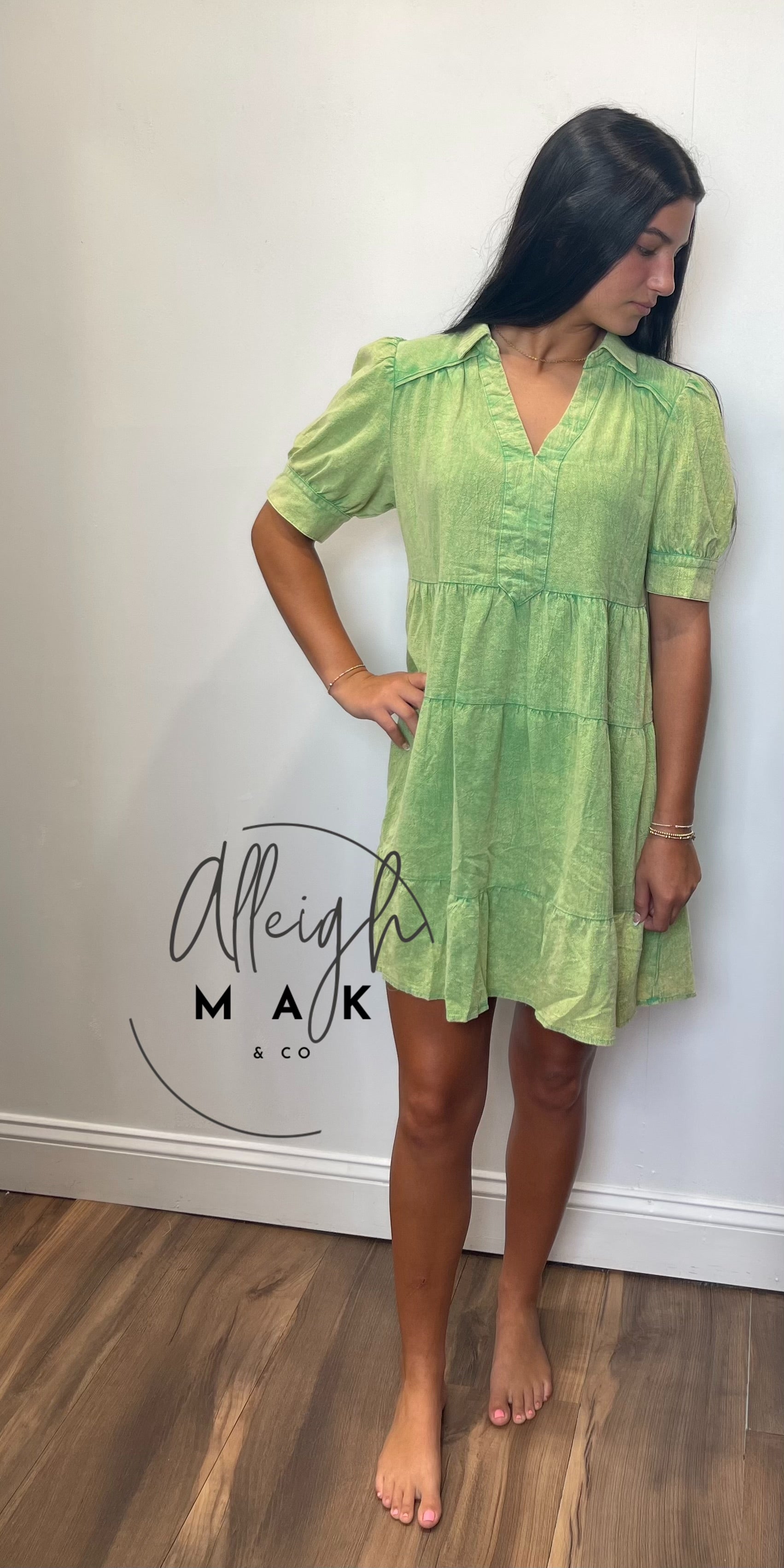 slim fit dress slacks Mineral Green Blank Space Dress