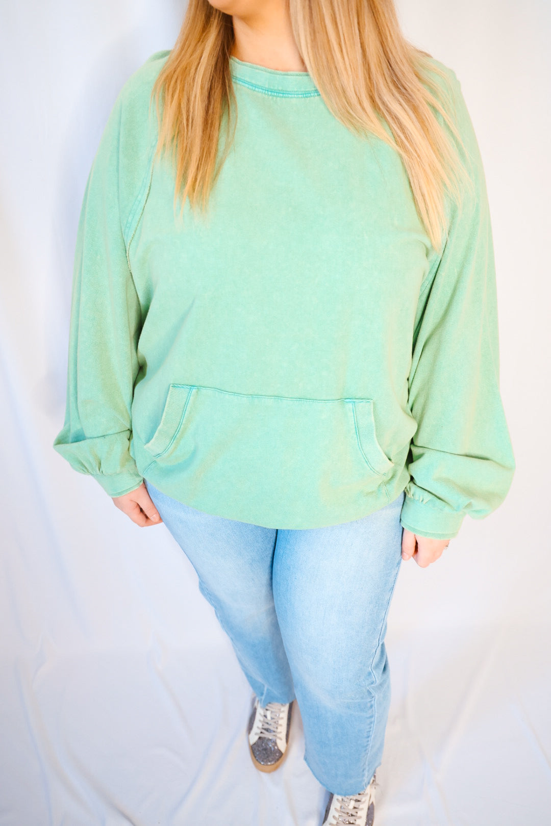 Mineral Washed Terry Pullover