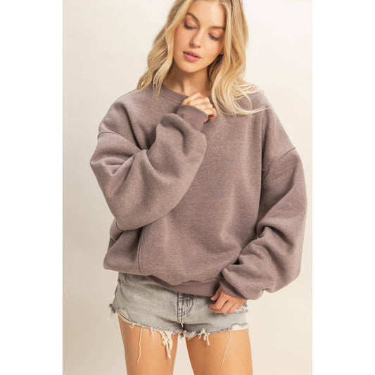 Crew Neck Oversized Sweatshirt