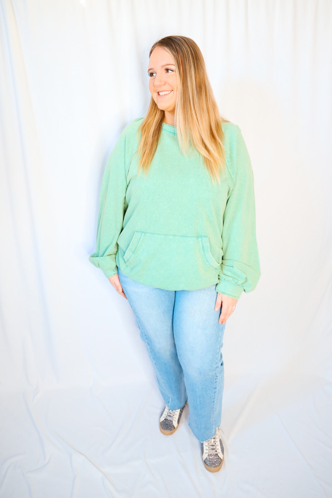 Mineral Washed Terry Pullover