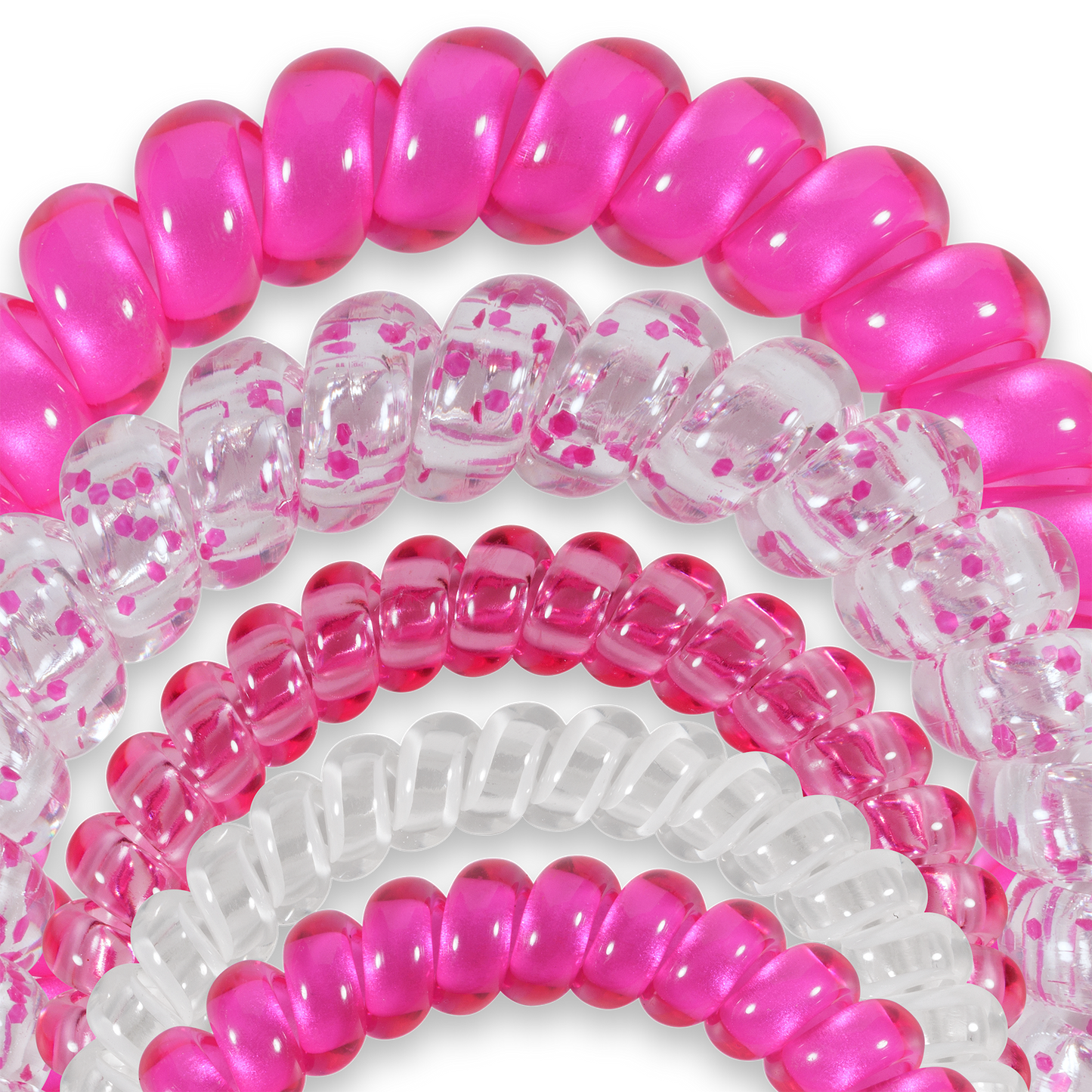 pink flirt pack mix hair ties teleties