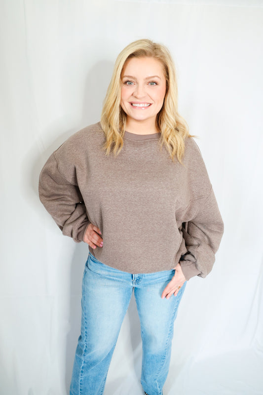 Crew Neck Oversized Sweatshirt