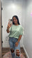 Sweet Knit Top with Contrast Bow Detail