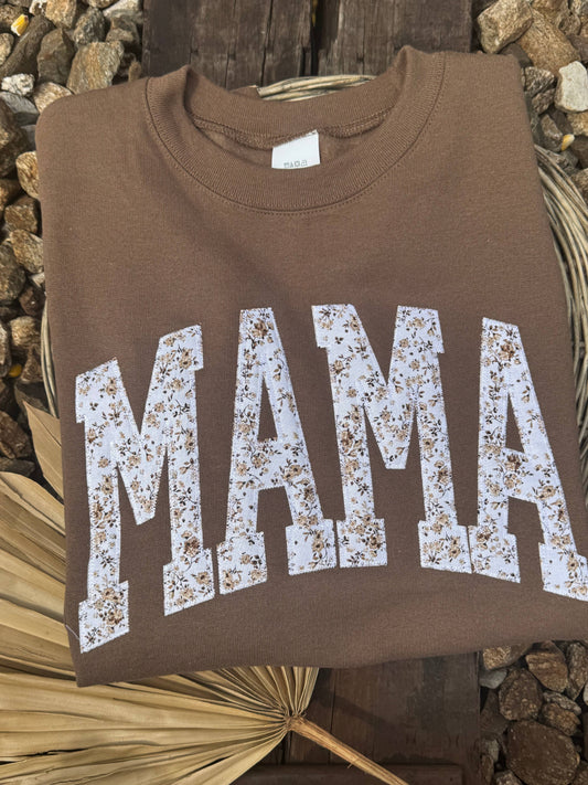 Floral Mama Short Sleeve Crew Neck Tee