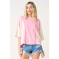 Pink Mellow Color Block Top