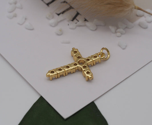 CZ Cross Charm