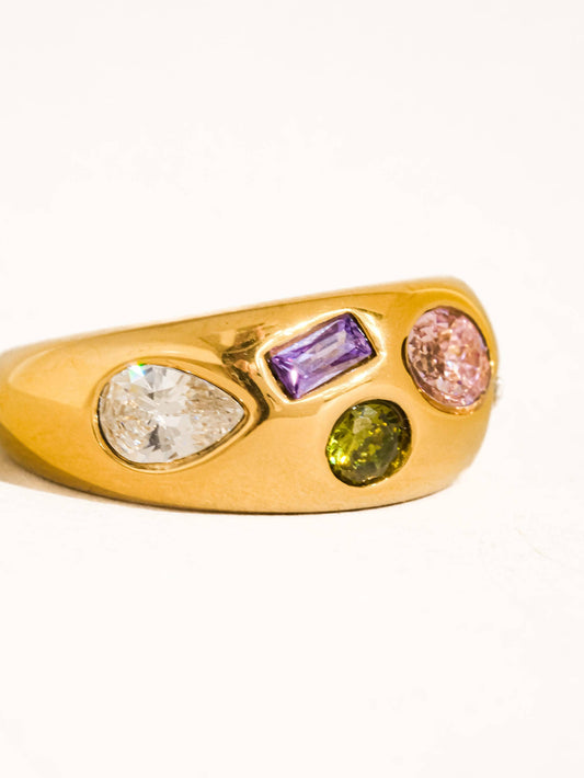Orlume Colorful CZ Dome Ring