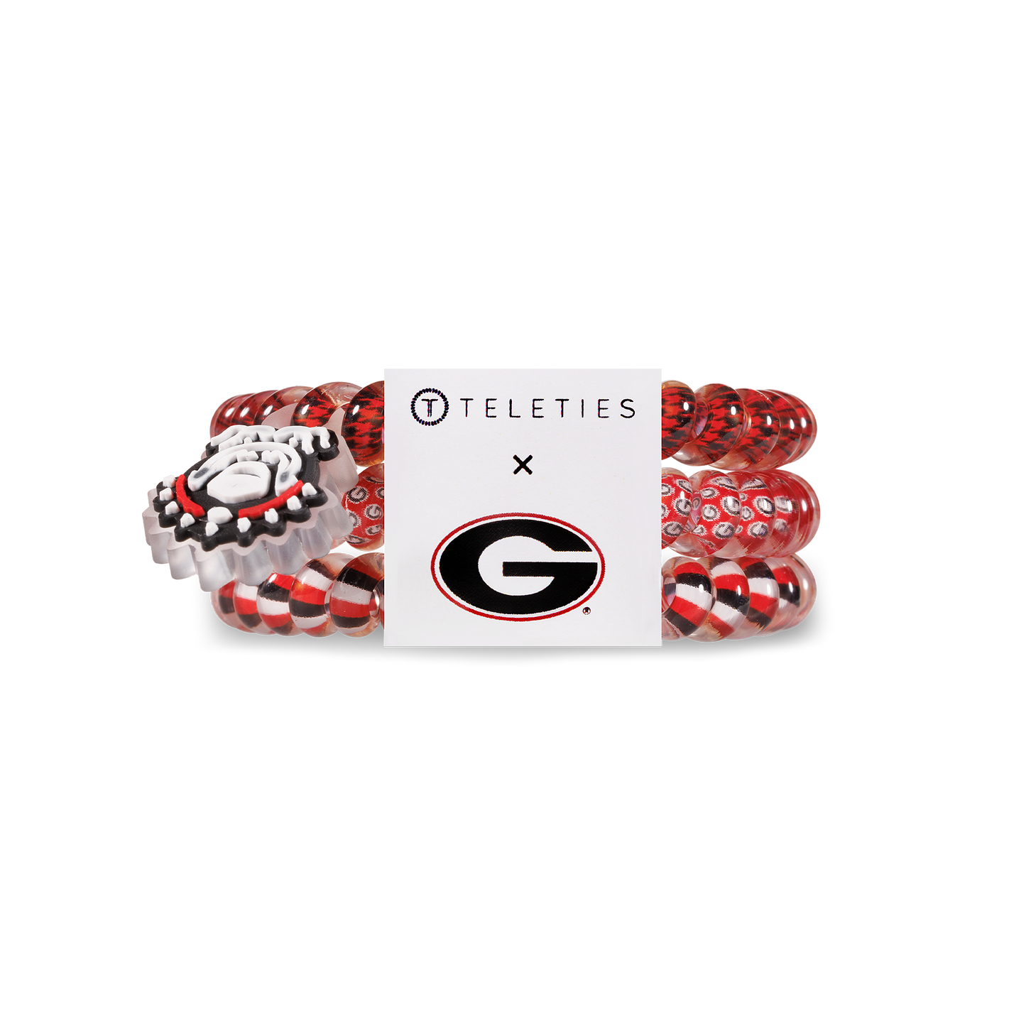 Spiral Hair Coils | Small | University of Georgia Hair Ties