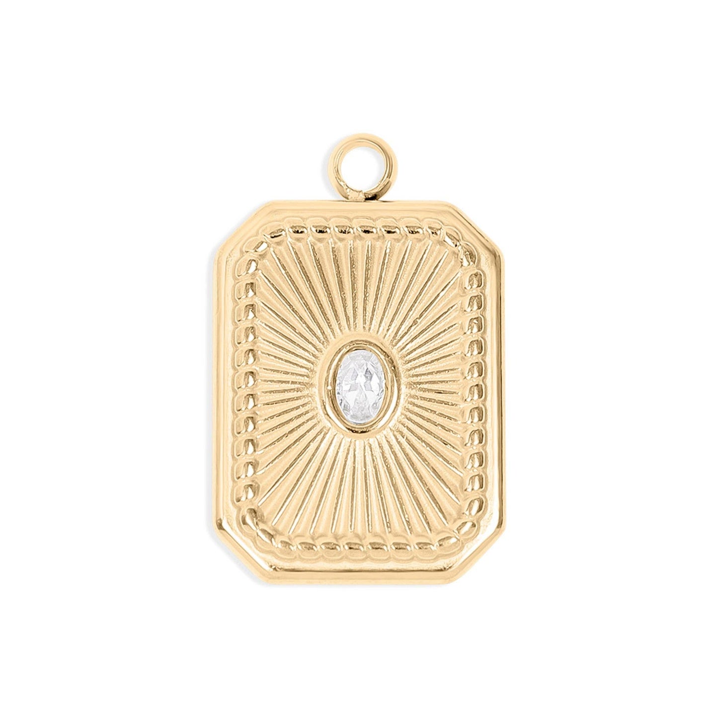 Sunburst Crystal Charm