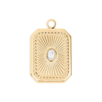 Sunburst Crystal Charm