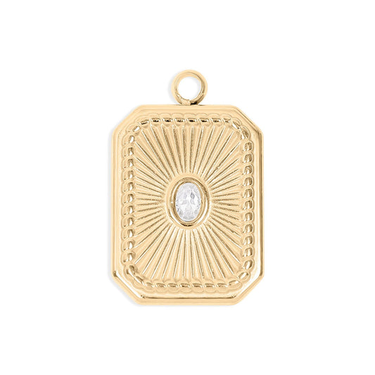 Sunburst Crystal Charm
