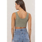 Washed Seamless Tank Crop Top