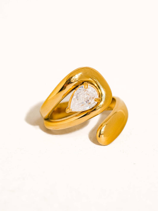 Ronnie Wrap CZ Ring