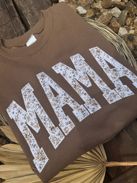 Floral Mama Short Sleeve Crew Neck Tee