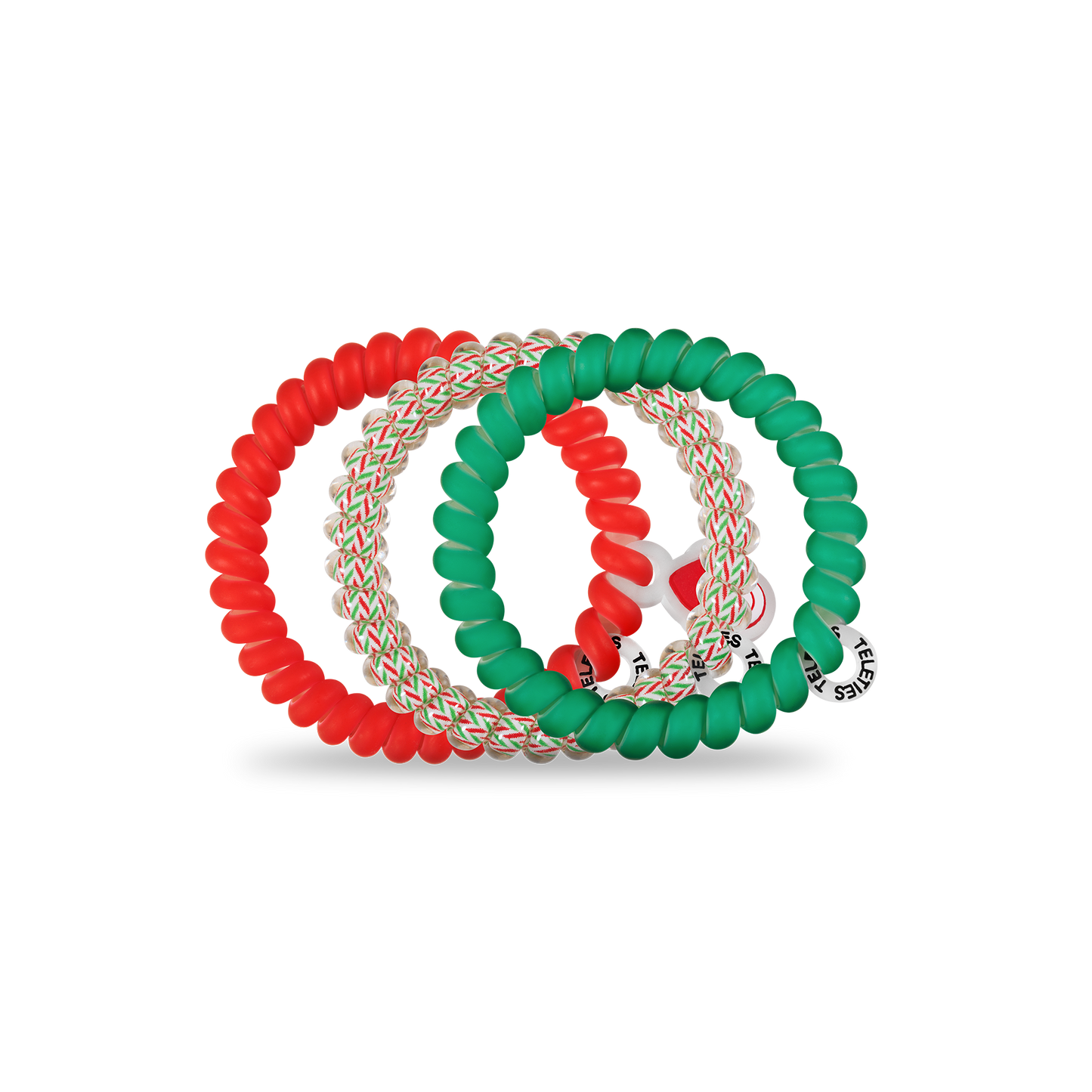 Sprial Hair Coils | Small | Santa Baby Hair Ties