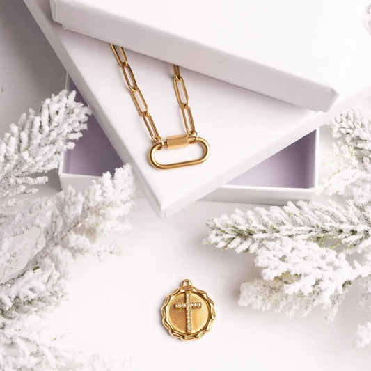 Rhinestone Cross Pendant
