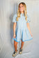 The Rachel Checkered Half Button Down Mini Dress