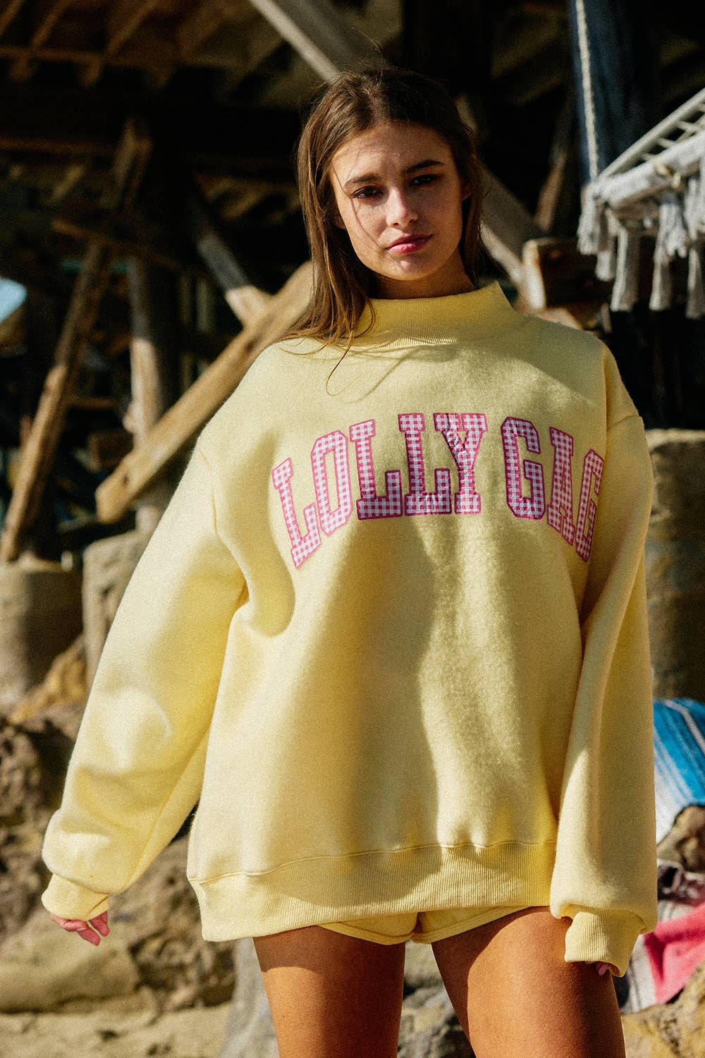 IT2594-DILLYDALLY2 | Reversible Mockneck Sweatshirt