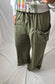 Olive & Easy For The Day Mineral Washed Pants