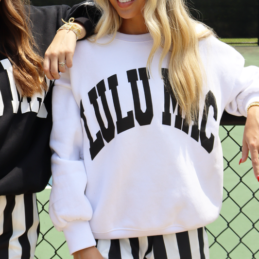 Lulu Mac Sweatshirt White/Black - Puff