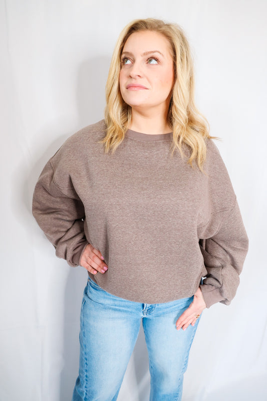 Crew Neck Oversized Sweatshirt