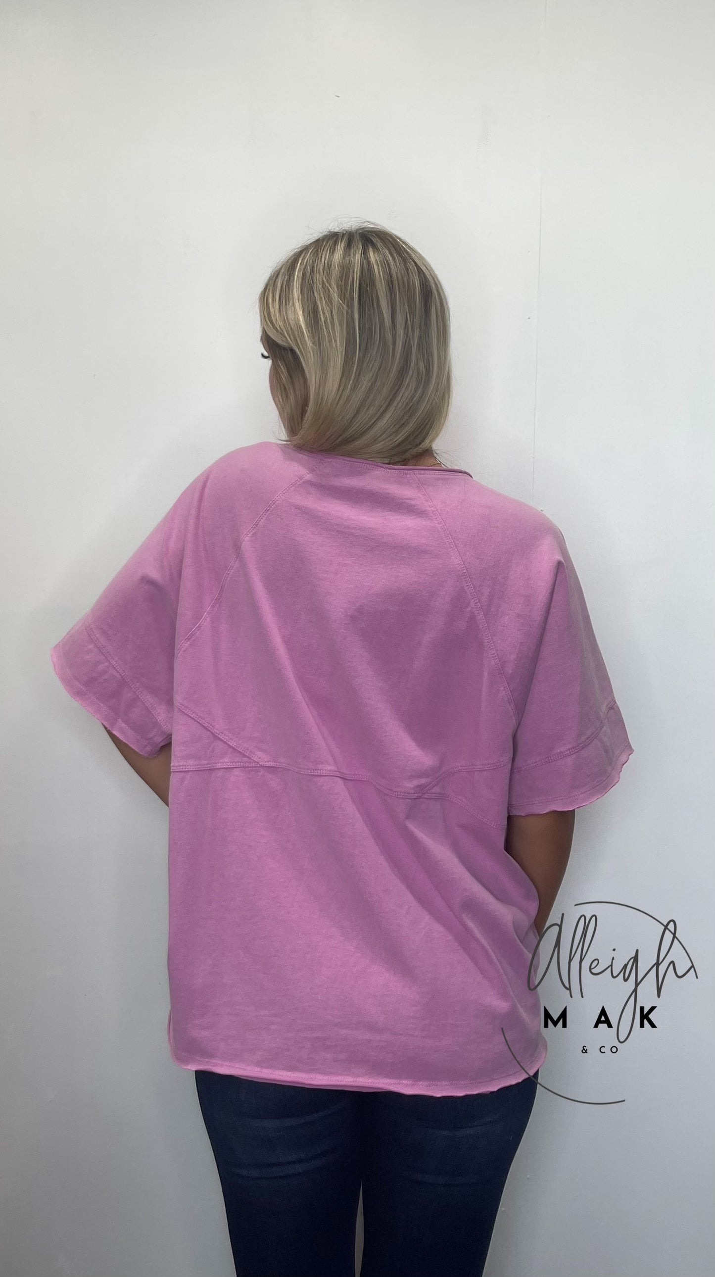 Mineral Washed Cotton Jersey Top