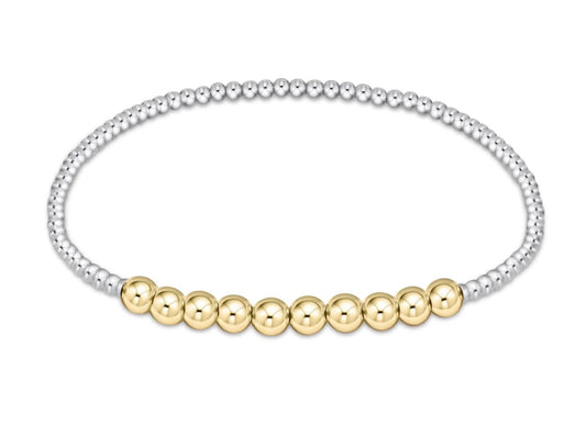 Sterling silver and gold beaded enewton classic bliss bracelet