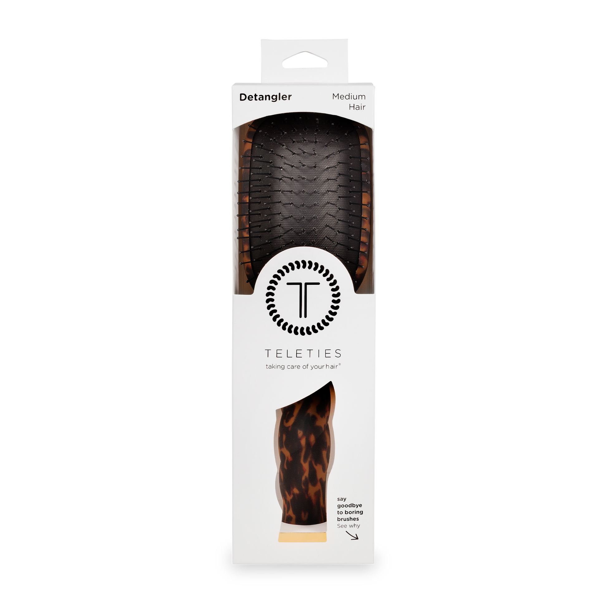 Teleties detangler medium hair brush