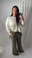 Olive & Easy For The Day Mineral Washed Pants