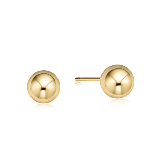 A pair of Enewton 14kt gold filled, 8mm ball stud earrings.