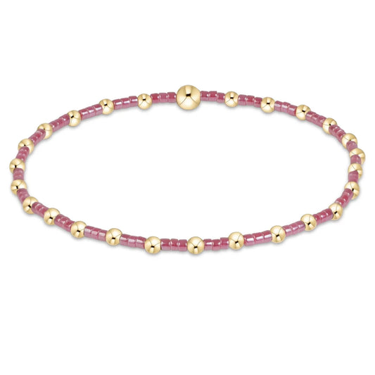 Enewton pink champagne fall 2026 gold beaded bracelet on white background