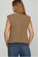Sleeveless Chunky Knit Sweater Vest