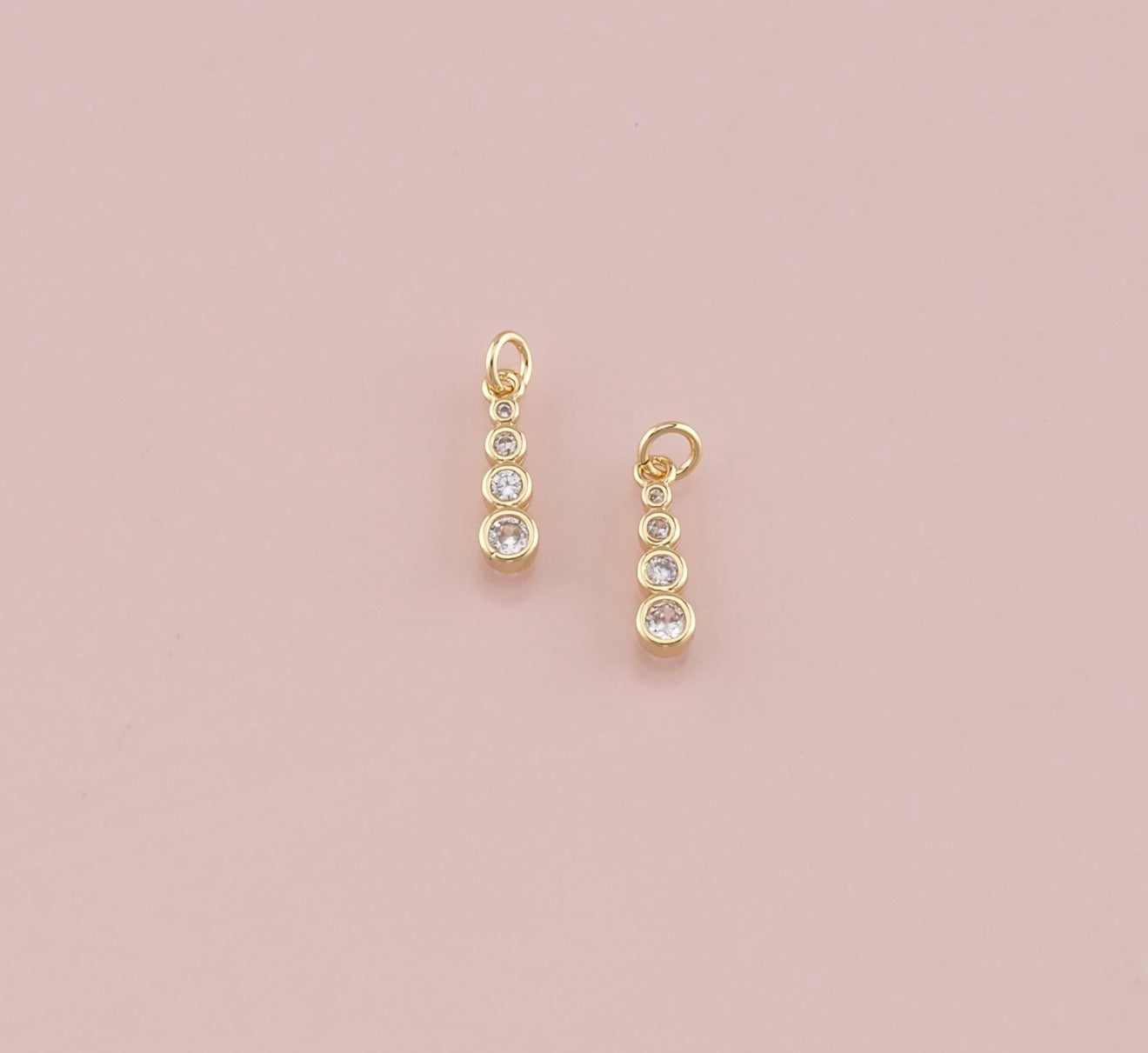 CZ Round Pendant Charm