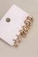 BUBBLE HOOP HUGGIE TRIO EARRINGS