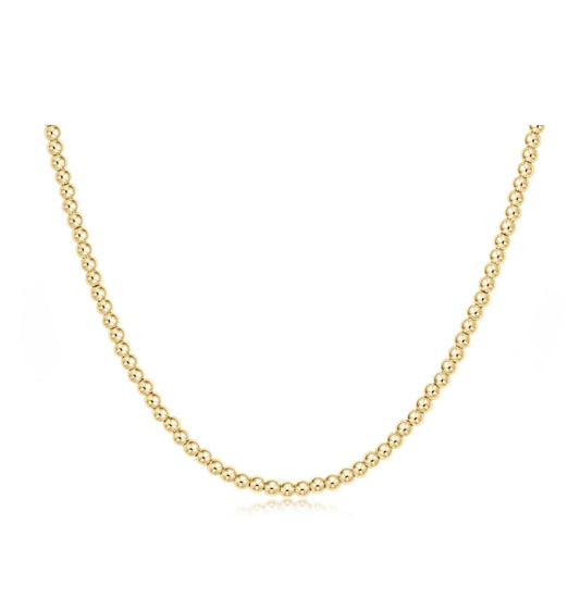 ENewton 15" Choker Classic Gold 3mm Beaded