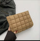 QUILTED PUFFY COSMETIC MAKEUP POUCH BAG