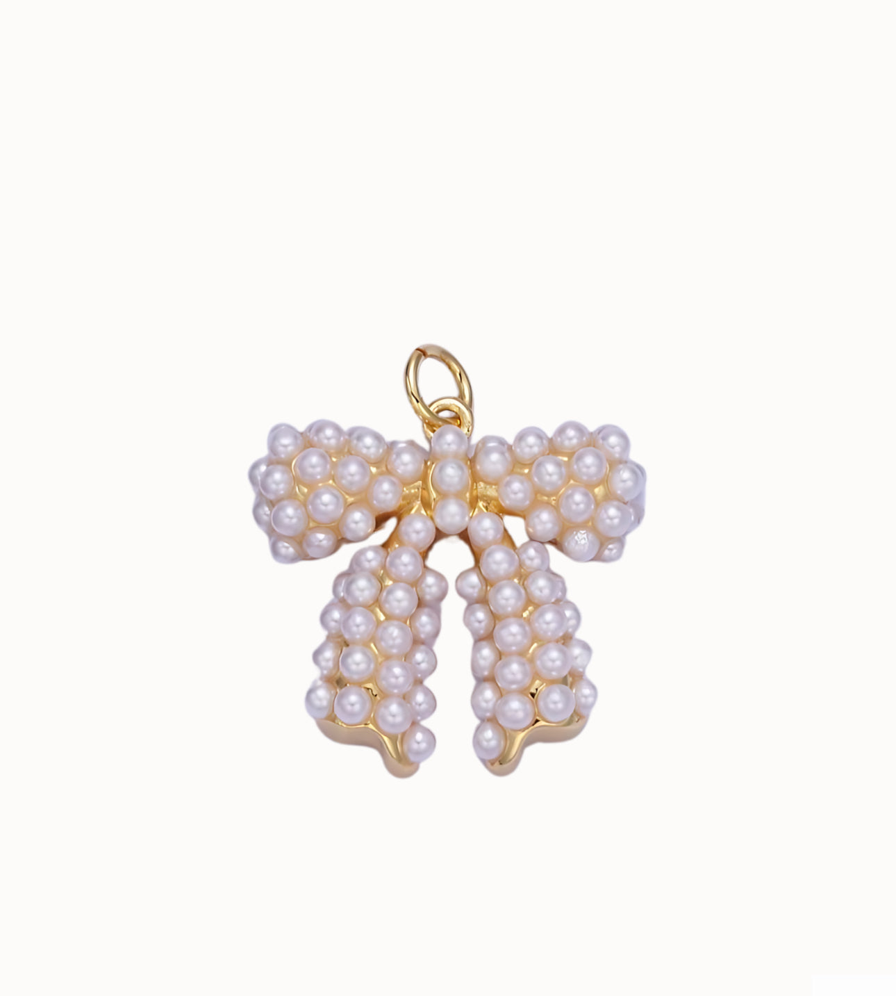 Pearl Bow Charm ~ GP