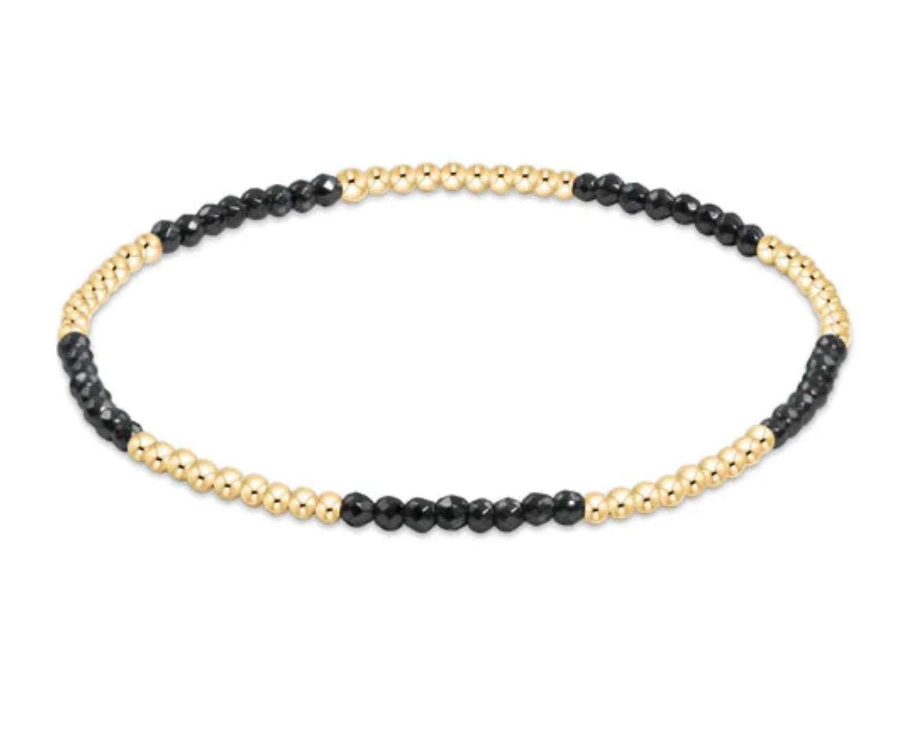 ENewton Blissful Pattern 2mm - Faceted Hematite