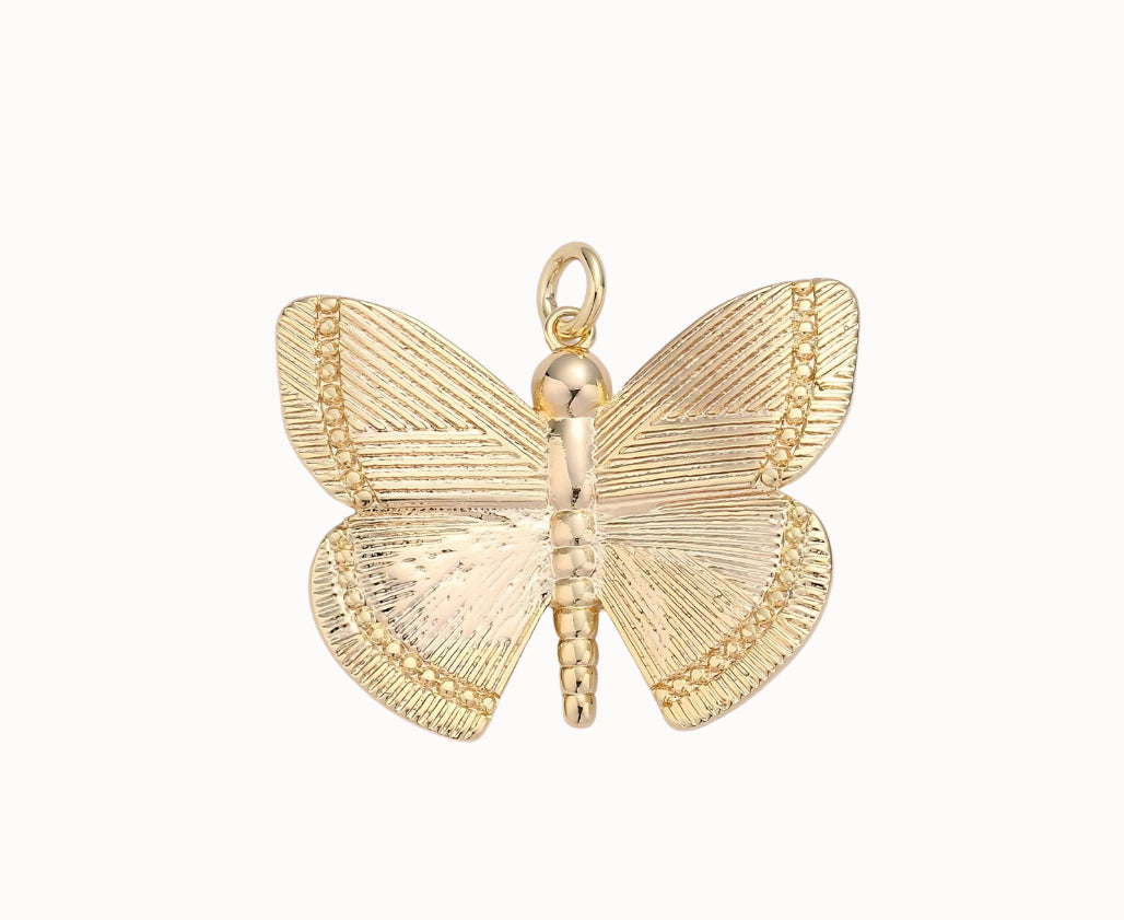 Golden Butterfly Charm ~ Gold Filled