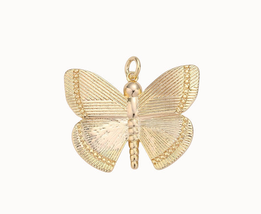 Golden Butterfly Charm ~ Gold Filled