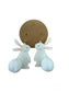 Glitter Bunny Pom Pom Earrings