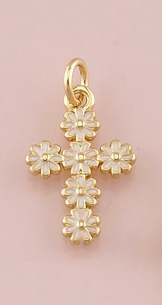 Flower Cross Pendant