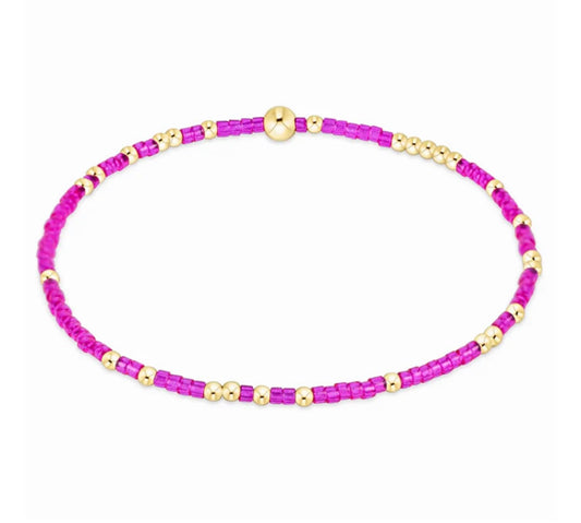 Hope Unwritten Bead Bracelet - Fuchsia