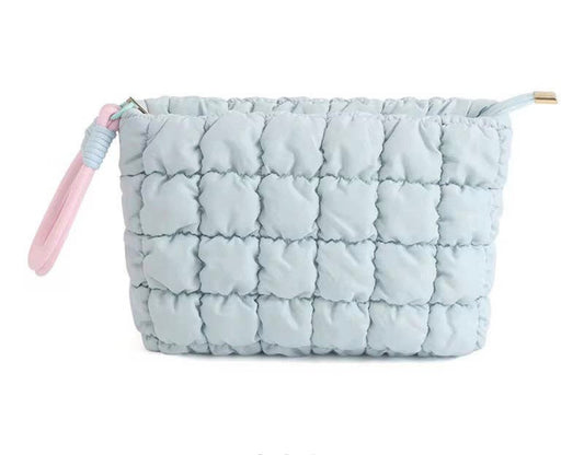 Puff Spring Blue Cosmetic Bag