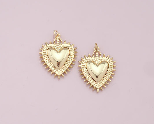 Dainty Gold Heart Charm