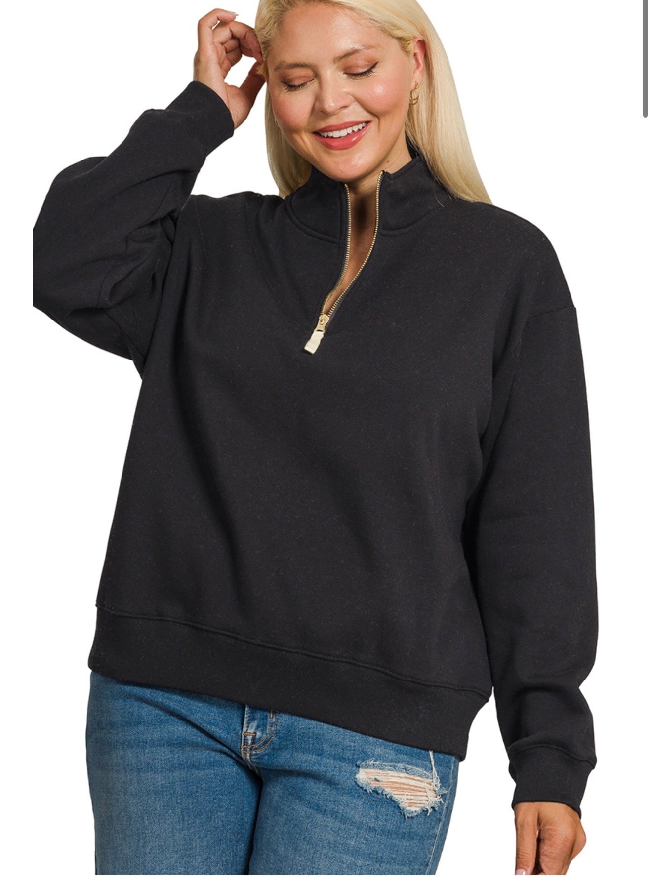 Fleece Half Zip Pullover