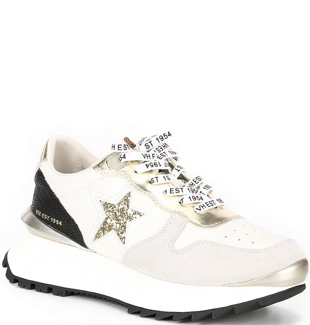 Vintage Havana Major Star Glitter Suede Retro Platform Sneakers
