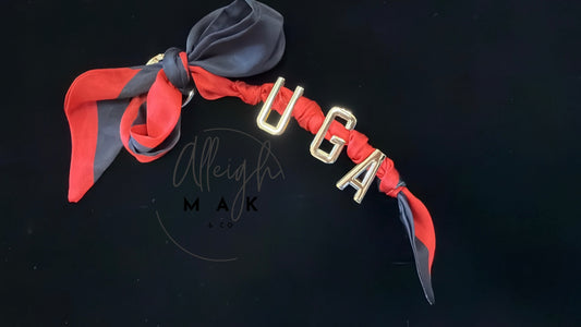 UGA Bag Scarf Charm