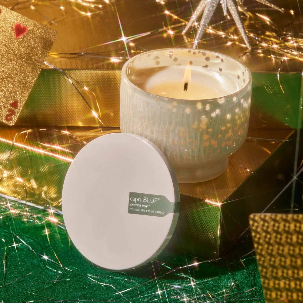 Capri Blue Crystal Pine Holiday Mercury Inverted Candle
