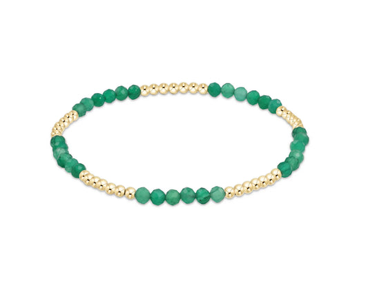 ENewton Blissful 2.5mm Bead Bracelet- Green Onyx